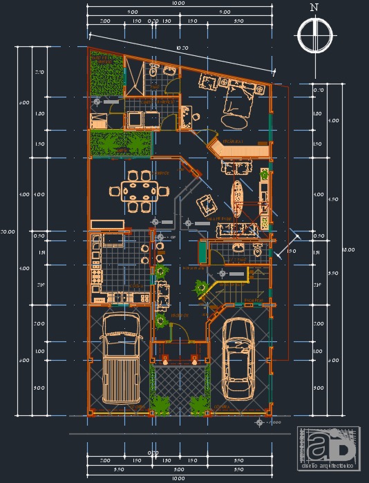 plano de casa primer piso vista previa