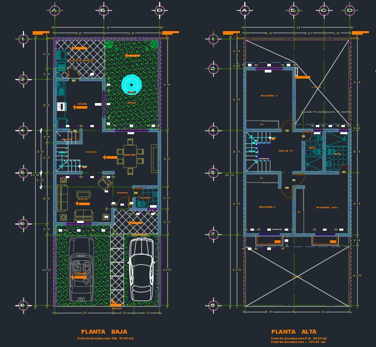 plano-de-casa-descargar-plantas-arquitectura-dwg-cad