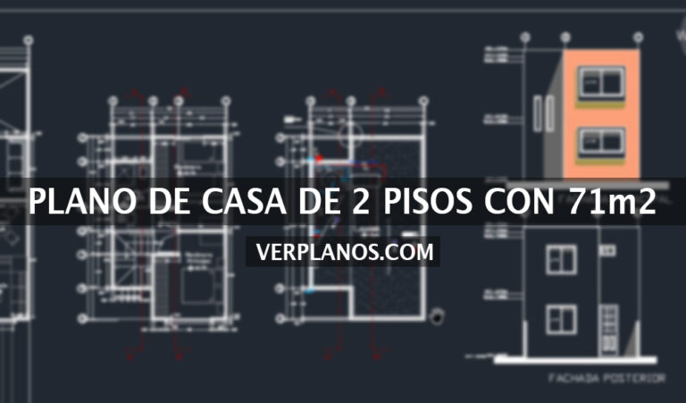 Vivienda de 2 pisos con 3 dormitorios y un total de 71m2