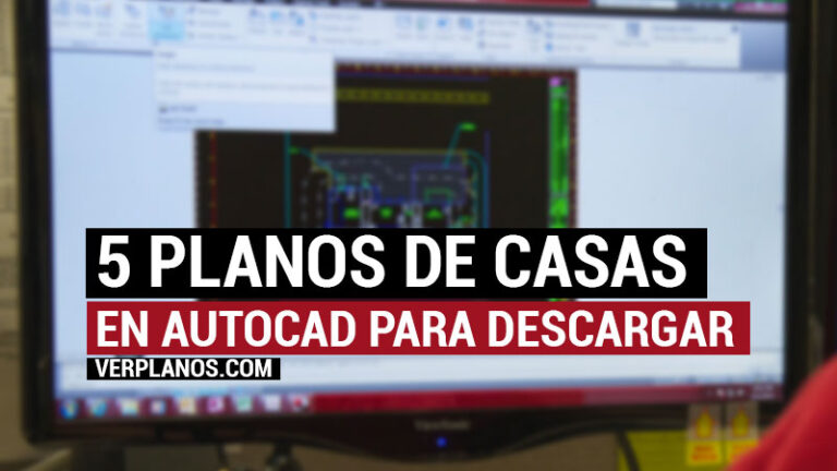 Cinco planos de casas gratis en autocad para descargar