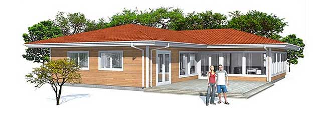 Fachada vivienda grande 1 piso