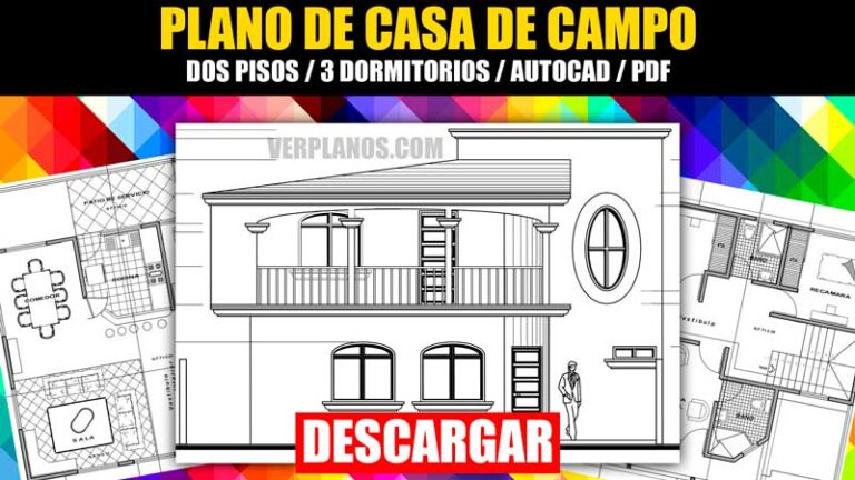 Plano de casa de 2 pisos para descargar