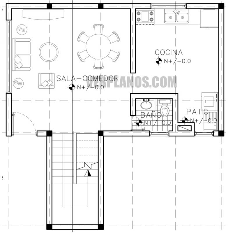 Primer piso plano de casa