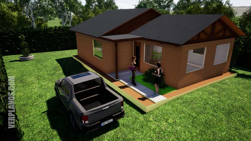 Vista previa plano de casa de campo 2