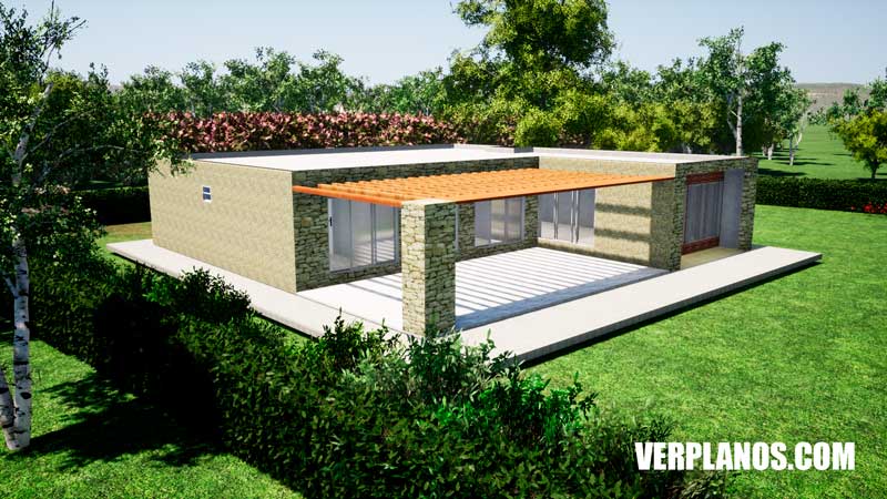 Vista previa plano de casa 3d  3