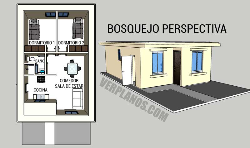 vista previa plano de casa