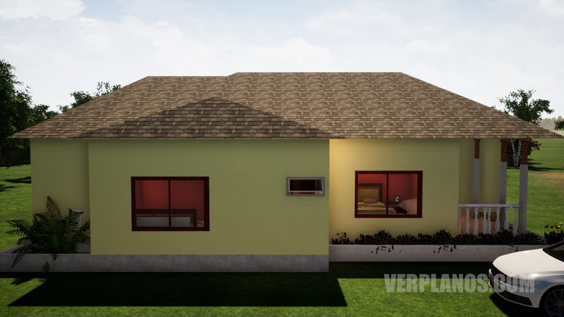 Vista previa plano fachada de casa 2