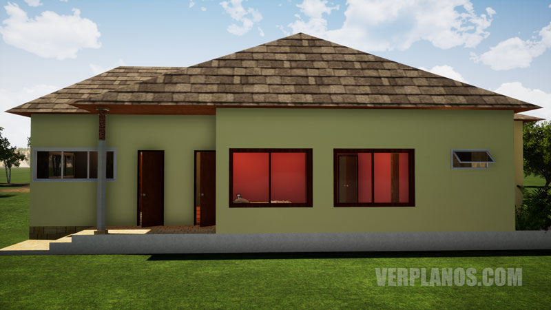 Vista previa plano fachada de casa 3