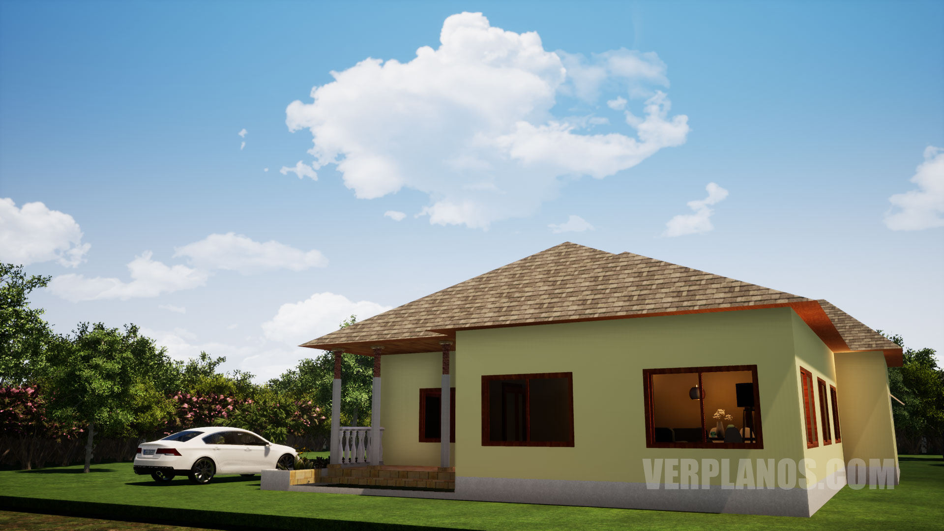 Vista previa plano fachada de casa 4