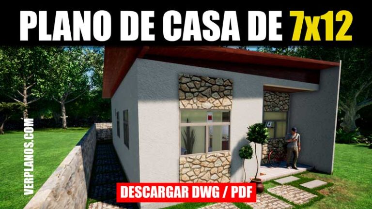 plamo de casa gratis pdf dwg 3 dormitorios y 2 banos gratis con medidas descargar autocad y pdf