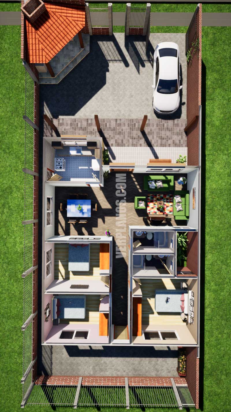 Vista previa plano de casa en planta