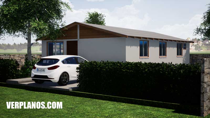 Vista previa fachada plano de casa