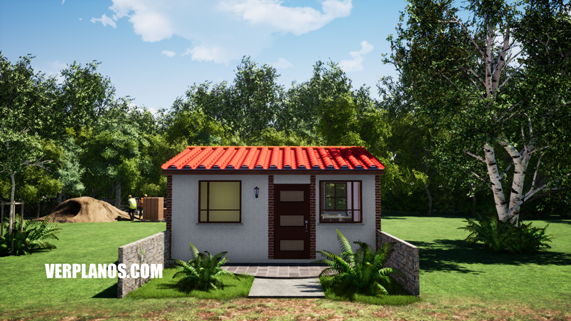 Vista previa fachada plano de casa