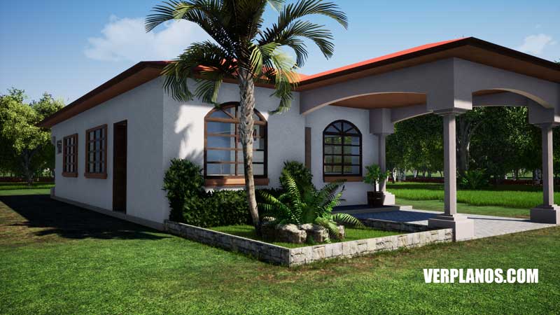 Vista previa fachada plano de casa