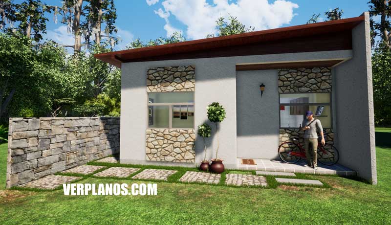 Vista previa fachada plano de casa gratis