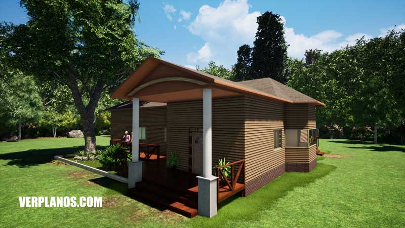 Vista previa fachada plano de casa