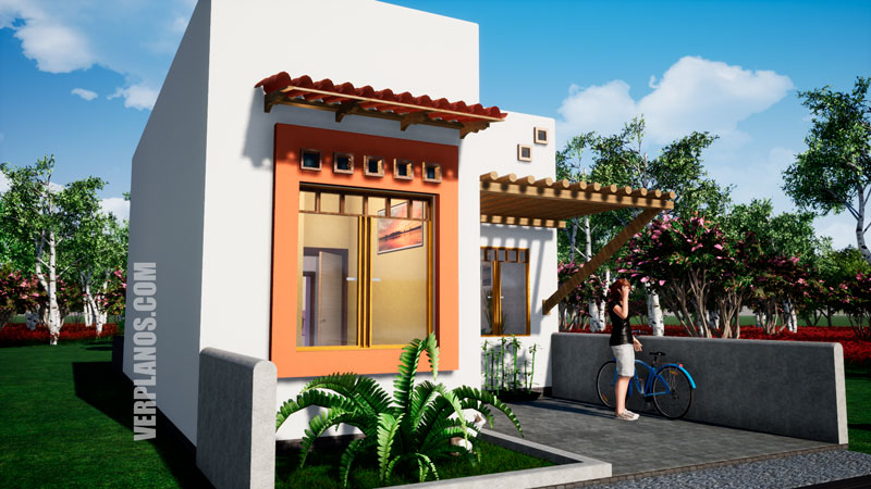 Vista previa fachada plano de casa