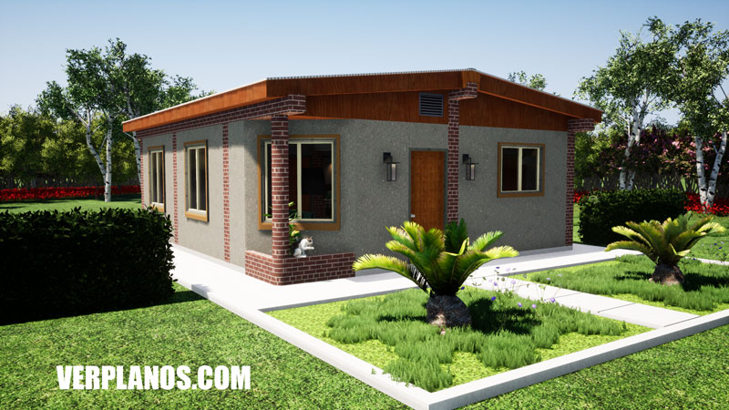 Vista previa fachada plano de casa