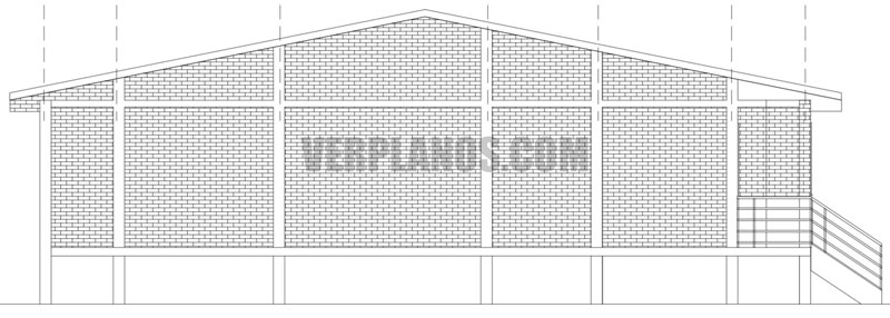 Vista previa lateral plano de casa económico