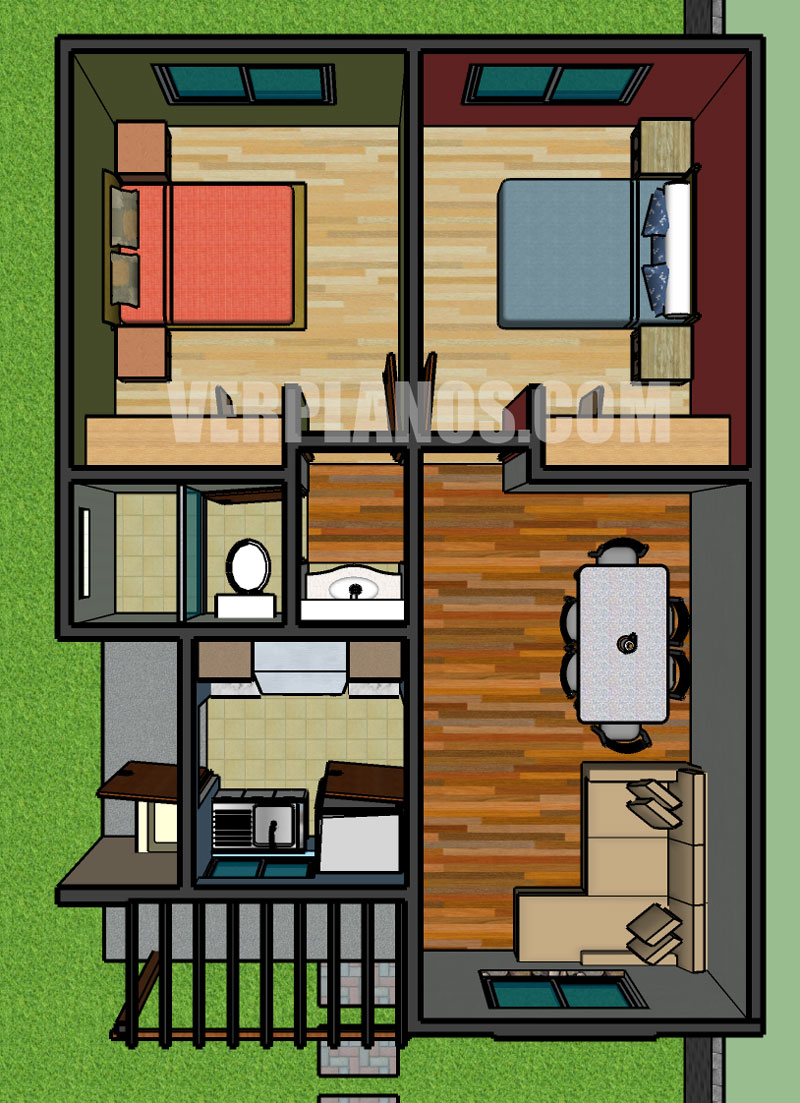 Vista previa plano de casa en planta