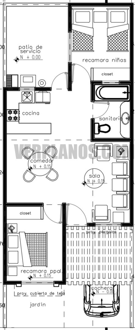 Vista previa plano de casa