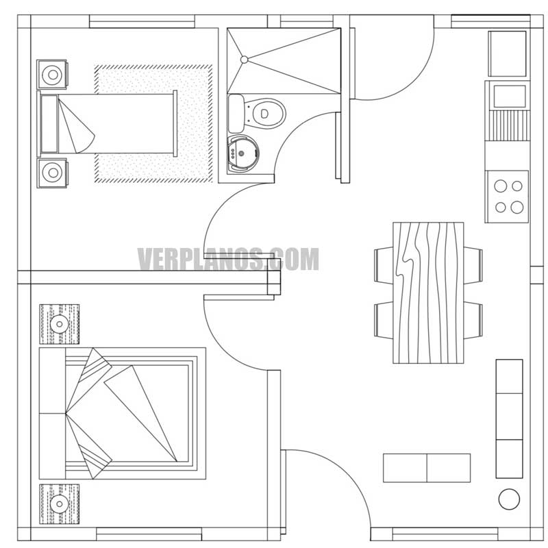 Vista previa plano de casa