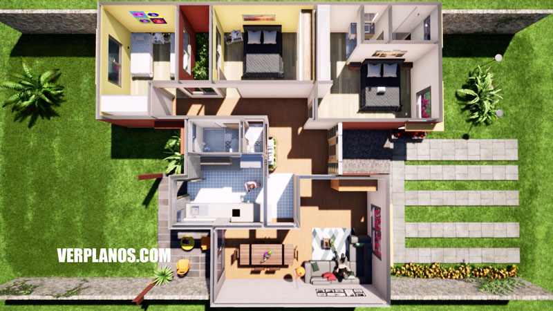 Vista previa plano de casa