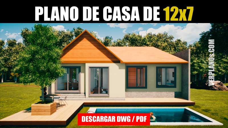 plano de casa gratis con medidas bajar en dwg para autocad gratis y pdf