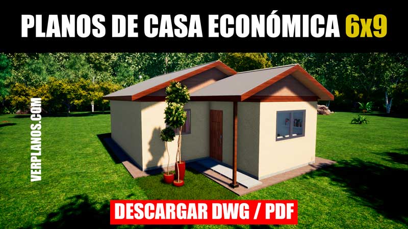 planos de casa con medidas economica dwg para autocad bajar gratis pdf
