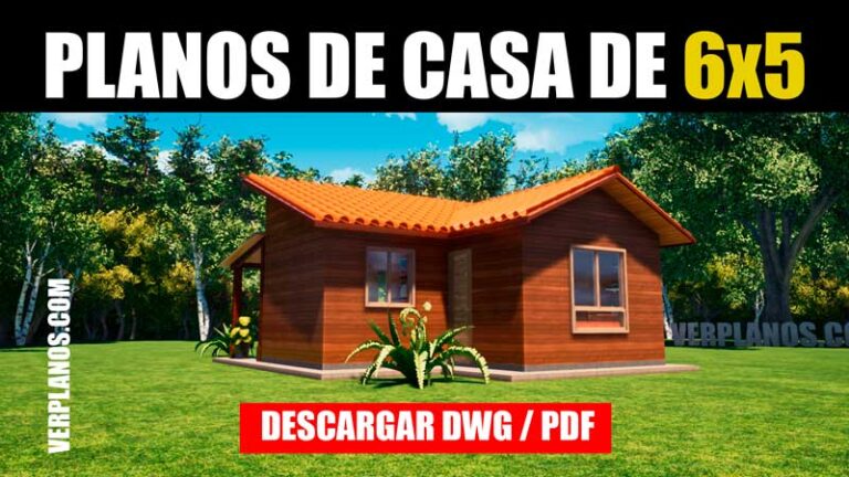 planos de casa de 1 piso con 1 dormitorio economica bajar gratis dwg para autocad