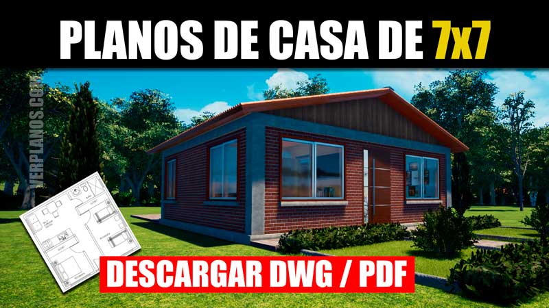 planos de casa economica con medidas descargar para utocad dwg pdf