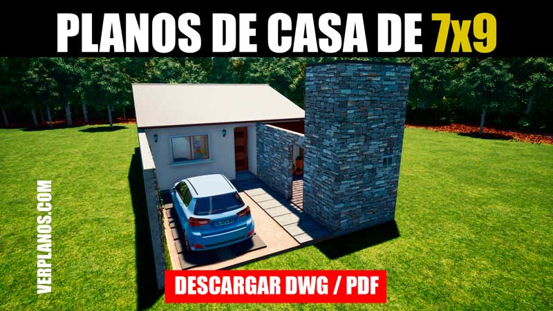planos de casa economica de 2 dormitorios descargar gratis en dwg y pdf