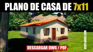 Planos de casa económica y estándar con medidas (DWG / PDF)