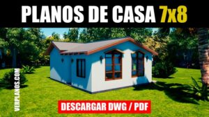 Plano de hermosa vivienda económica y acogedora (DWG / PDF)
