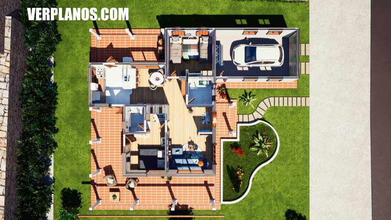 vista previa plano de casa