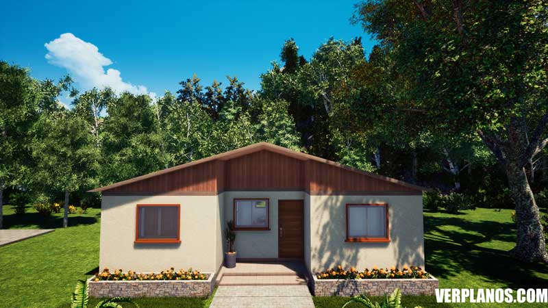 Vista previa fachada plano de casa