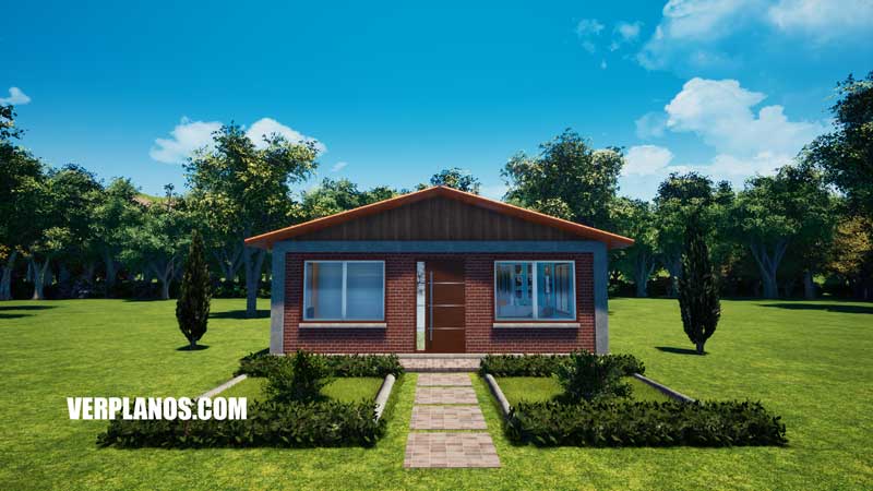 Vista previa fachada plano de casa