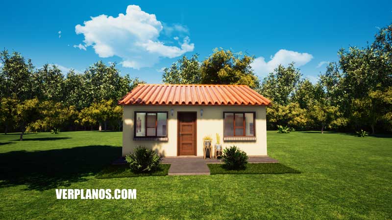 Vista previa fachada plano de casa