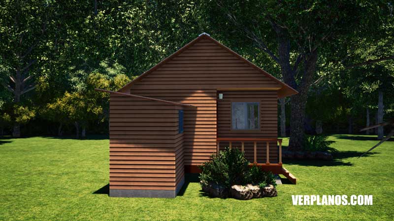 Vista previa plano de casa fachada