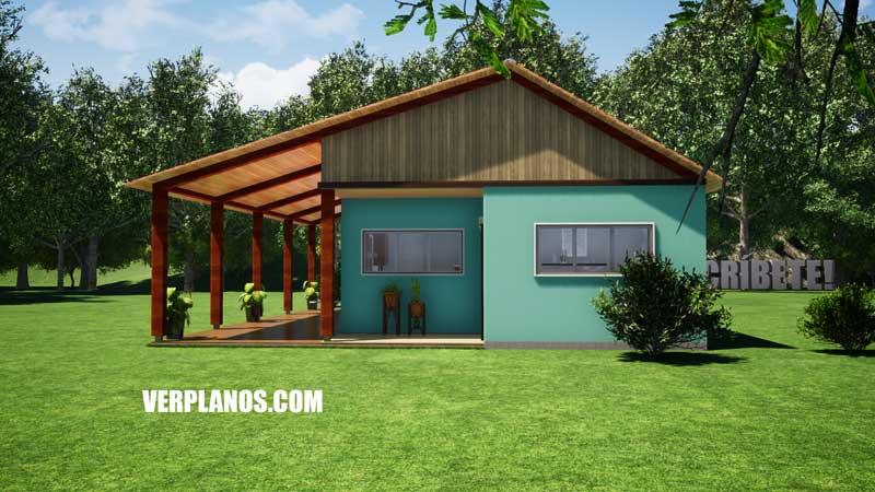 Vista previa fachada plano de casa