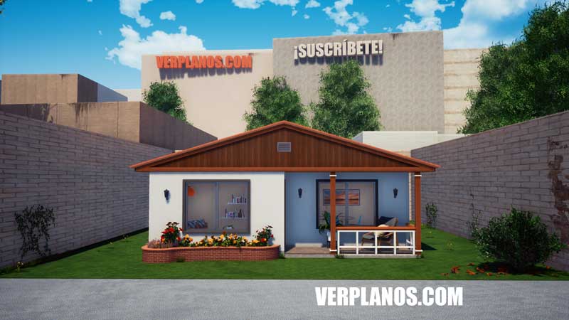 Vista previa fachada plano de casa
