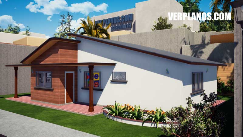 Vista previa fachada plano de casa