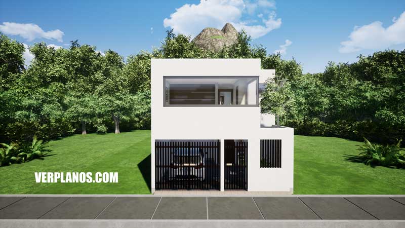 Vista previa fachada plano de casa