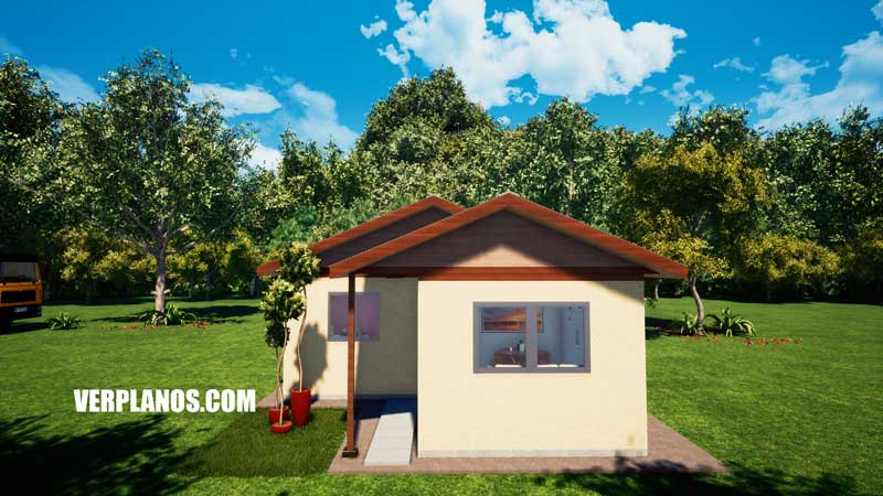 Vista previa fachada plano de casa