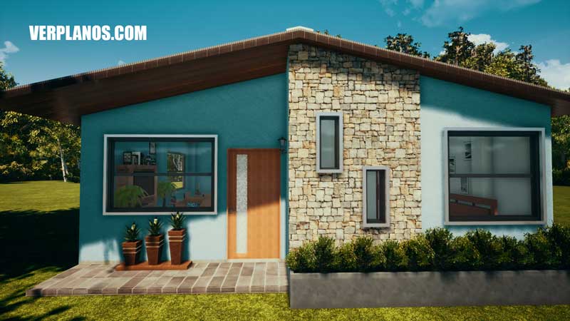 Vista previa fachada plano de casa