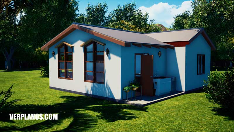 Vista previa fachada plano de casa