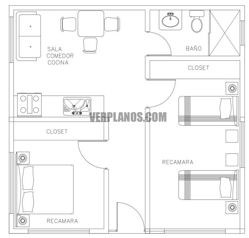 vista previa plano de casa