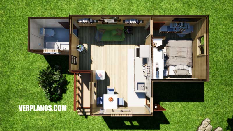 Vista previa plano de casa planta