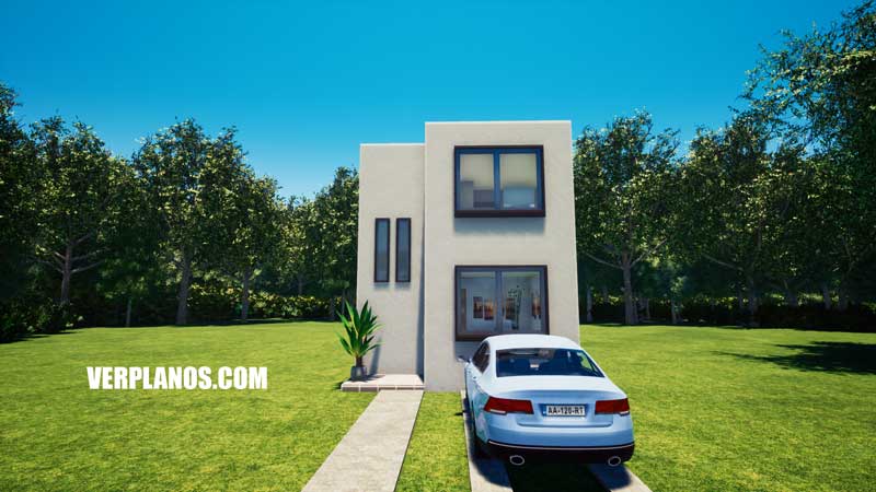 Vista previa fachada plano de casa