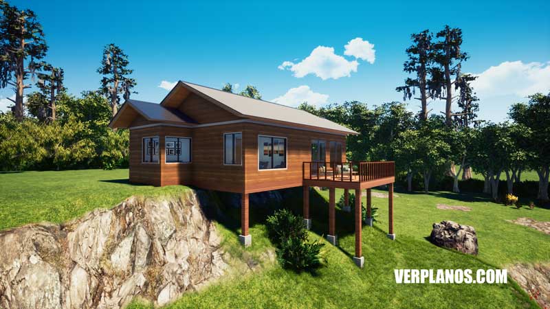 Vista previa fachada planos de casa